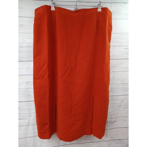 Milano Skirt Womens Black Knit Knee Length Pullover Designer Pencil Sz 22W NWT - Picture 1 of 10